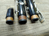 Vtg Unbranded Clarinet with Reeds 26.75" France Ligature Good Cork Keys Work!