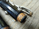 Vtg Unbranded Clarinet with Reeds 26.75" France Ligature Good Cork Keys Work!
