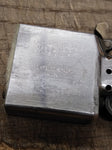 Vtg 1990 Zippo Cigarette Lighter Venetian Polished Chrome Nice Snap Sparks Good!