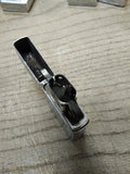 Vtg 1990 Zippo Cigarette Lighter Venetian Polished Chrome Nice Snap Sparks Good!