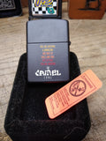 Unfired 1996 Zippo Cigarette Lighter Entering The Camel Zone Black Matte Minty!