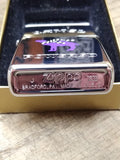Vtg Unfired 1996 Zippo Cigarette Lighter Camel Powered Polished Chrome Minty!