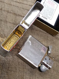 Vtg Unfired 1996 Zippo Cigarette Lighter Camel Powered Polished Chrome Minty!
