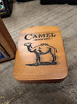 1999 Zippo Cigarette Lighter Camel Desert Circle Blue Stripe Since 1913 Wood Box