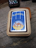 1999 Zippo Cigarette Lighter Camel Desert Circle Blue Stripe Since 1913 Wood Box