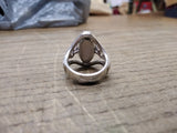 Vtg 925 Anthony Nak White Milk Glass Size 7 Ring Made In Mexico Beautiful!