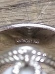 Vtg 925 Anthony Nak White Milk Glass Size 7 Ring Made In Mexico Beautiful!