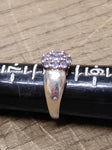 Vtg 925 Sterling Silver with 9 Amethyst Stones Size 8.25 Ring Beautiful!