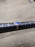 Vtg Unmarked 925 Sterling Silver Sodalite Stone Size 8.50 Ring Tested Very Nice!