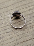 Vtg Unmarked 925 Sterling Silver Sodalite Stone Size 8.50 Ring Tested Very Nice!