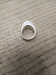 Vtg 925 Sterling Silver Modernist Blue/Green Enamel Size 6.5 Ring Tested Nice!