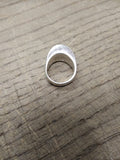 Vtg 925 Sterling Silver Modernist Blue/Green Enamel Size 6.5 Ring Tested Nice!