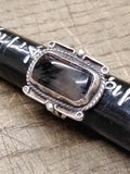 Vtg 925 Sterling Silver Montana Agate Stone Size 5.5 Ring Tested Very Nice!