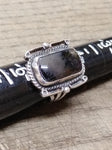 Vtg 925 Sterling Silver Montana Agate Stone Size 5.5 Ring Tested Very Nice!