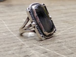 Vtg 925 Sterling Silver Montana Agate Stone Size 5.5 Ring Tested Very Nice!