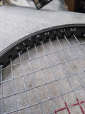 Wilson Titanium Impact Soft Shock Tennis Racket Silver Black L 4 4 1/2