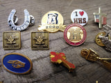 Vtg 20 Pc Hat Lapel Pin Jewelry Lot Wyoming Masonic PGA Tour College USA Flag!