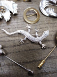 Vtg 7 Pc Brooch Pin Jewelry w/Rhinestones Lot Crown Trifari Pastelli Roman Monet