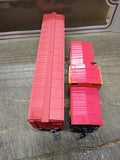 Vtg 2 Pc HO Bachmann Train Car Lot Triangle Box Car Union Pacific Caboose Boxes!
