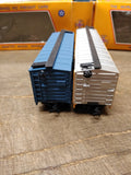 Vtg 2 Pc HO Mehano Box Car Lot Great Northern Union Pacific w/Boxes