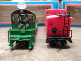Vtg 2 Pc HO Model Power Burlington Northern 912 Switcher Loco 1435 Red Caboose