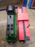Vtg 2 Pc HO Model Power Burlington Northern 912 Switcher Loco 1435 Red Caboose