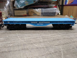 Vtg 2 Pc Bachmann HO Gauge Freight Train Car Lot GN Flat Car Burlington Gondola