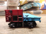 Vtg 2 Pc Bachmann HO Gauge Freight Train Car Lot GN Flat Car Burlington Gondola