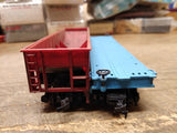 Vtg 2 Pc Bachmann HO Gauge Freight Train Car Lot GN Flat Car Burlington Gondola
