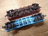 Vtg 2 Pc Bachmann HO Gauge Freight Train Car Lot GN Flat Car Burlington Gondola