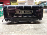 Vtg 3 Pc Marx O Gauge Lithograph Box Car Tender Caboose Repair Lot