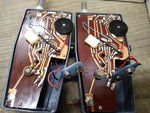 Vtg 2 Piece Claricon #15 110 3 Transistor Walkie Talkie Set w/Box Powers On!
