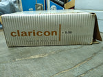 Vtg 2 Piece Claricon #15 110 3 Transistor Walkie Talkie Set w/Box Powers On!