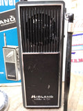 Vtg MIDLAND 1 Watt 2 Channel  #13 701 Transceiver Walkie Talkie Box Powers On!