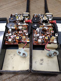 Vtg 2pc Lot MIDLAND 1 Watt 2 Channel 13 700 Transceiver Walkie Talkie Box Works!