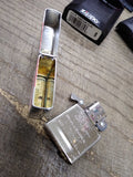 Vtg Unfired 2008 Zippo American Flag Cigarette Lighter w/Box Great Shape USA!