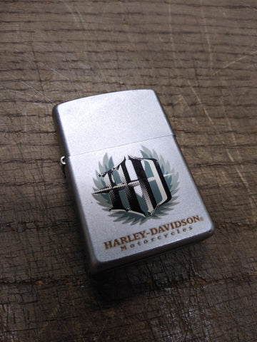 Vtg 2002 Zippo Harley Davidson Motorcycles Cigarette Lighter Bradford Pa USA!