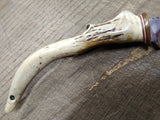 Vtg GPG Fixed 4 inch Blade Custom Made Hunting Knife Antler Handle 9.25 inch