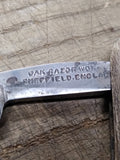 Vtg Oak Razor Works Sheffield England Straight Razor Good Scales and Blade!