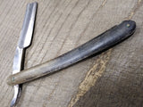 Vtg Oak Razor Works Sheffield England Straight Razor Good Scales and Blade!