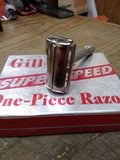 Vtg Gillette Super Speed Safety Razor TTO DE w/Original Box Blades Made in USA!