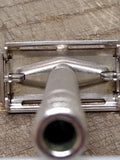 Vtg Gillette Super Speed Safety Razor TTO Double Edge Made in USA Good Shape!