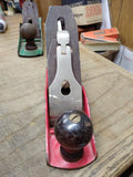 Vtg Worthington No 400 W 9 in Red Wood Working Carpenters Hand Plane Flat Bottom