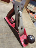 Vtg Worthington No 400 W 9 in Red Wood Working Carpenters Hand Plane Flat Bottom