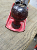 Vtg Worthington No 400 W 9 in Red Wood Working Carpenters Hand Plane Flat Bottom