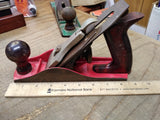 Vtg Worthington No 400 W 9 in Red Wood Working Carpenters Hand Plane Flat Bottom