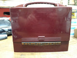Vtg Admiral 5F11-N Am Portable Tube Radio Bakelite Cabinet AC DC Battery P&R Lot