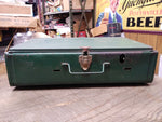 Vtg Coleman Model 425F 2 Burner Gas Fuel Green Portable Camping Stove 1984 USA!
