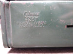 Vtg Coleman Model 425F 2 Burner Gas Fuel Green Portable Camping Stove 1984 USA!