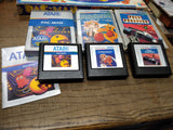 Vtg  3pc 1982 1983 Atari Video Game Lot Pac Man Kangaroo Pole Position w/Boxes!